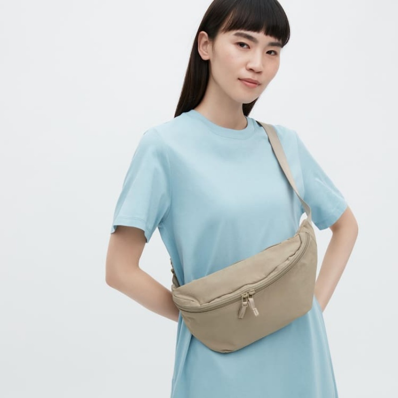 Pánské Tašky Uniqlo Nylon Crossbody Béžový | HDVNGIR-02