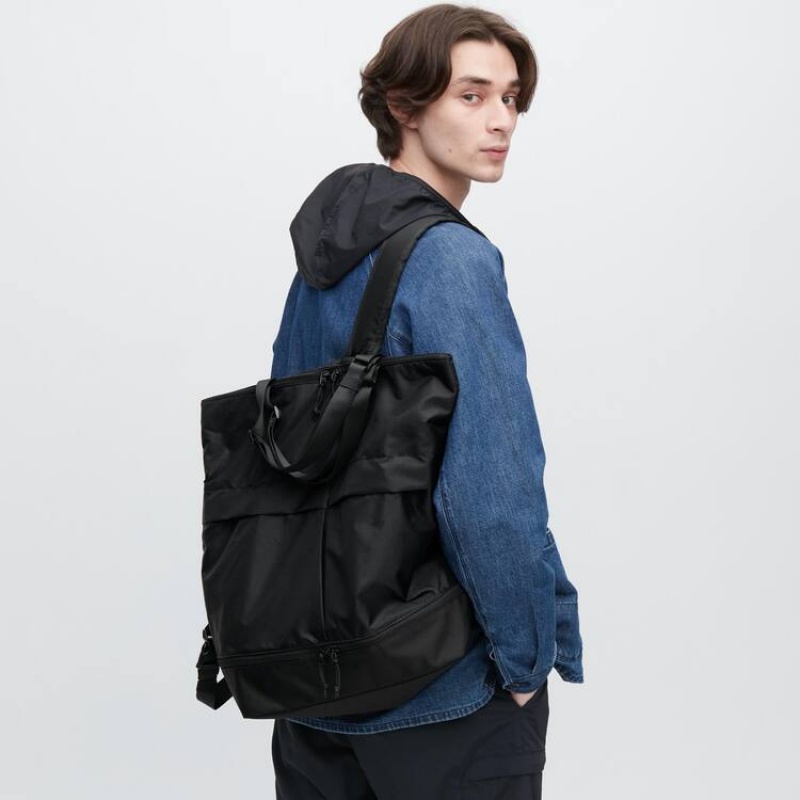 Pánské Tašky Uniqlo Utility Two-way Černé | SJEITHB-01