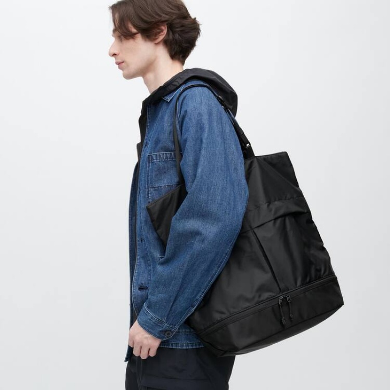 Pánské Tašky Uniqlo Utility Two-way Černé | SJEITHB-01