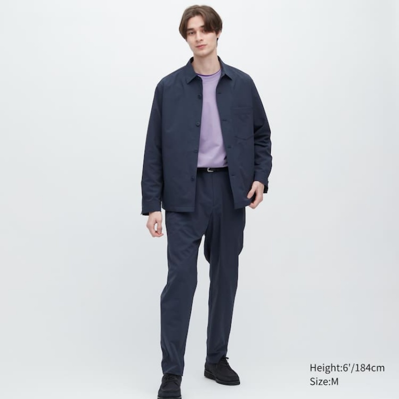 Pánské Tričko Uniqlo Airsense Ultra Light Seersucker Blankyt | XFYEMWL-09