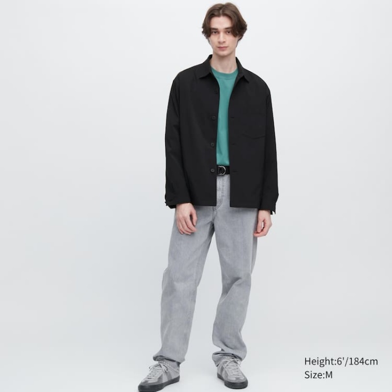 Pánské Tričko Uniqlo Airsense Ultra Light Černé | HFDKQOS-08