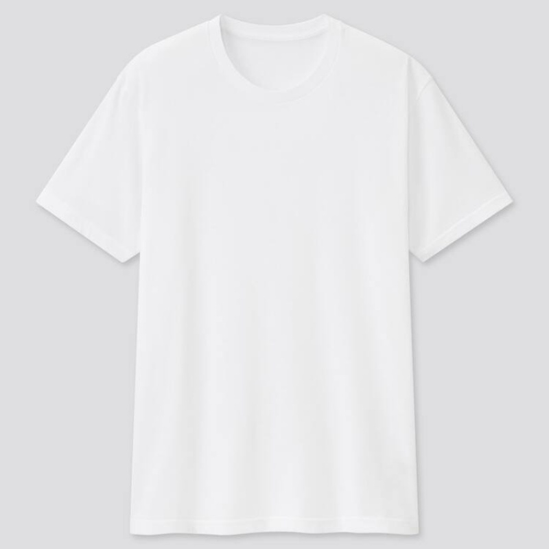 Pánské Tričko Uniqlo Dry Crew Neck (2021 Season) Bílé | FTXOWVE-41