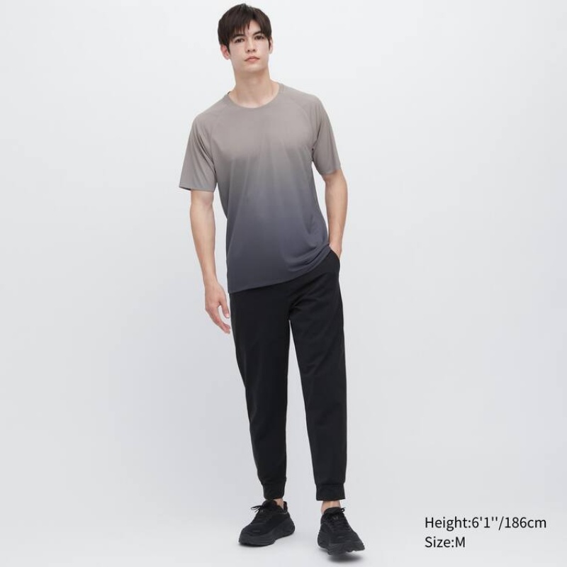 Pánské Tričko Uniqlo Dry-ex Crew Neck Šedé | ROAJYWF-73