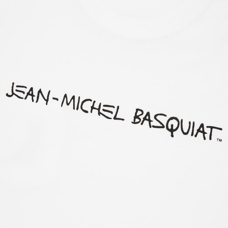 Pánské Tričko Uniqlo Jean-michel Basquiat Ut Grafická Bílé | SFVRIEO-56