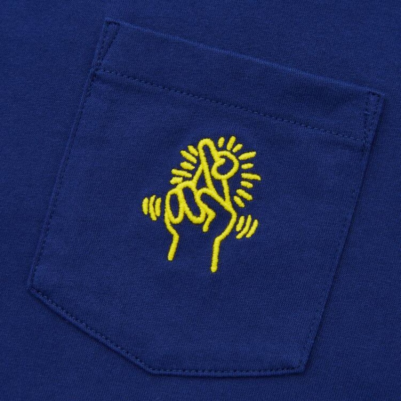 Pánské Tričko Uniqlo Keith Haring Ut Grafická Blankyt | AHXPEIR-36