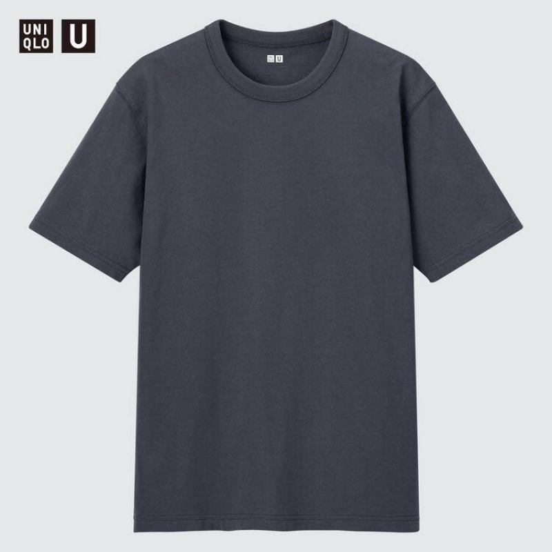 Pánské Tričko Uniqlo U Crew Neck Šedé | RTISULW-61