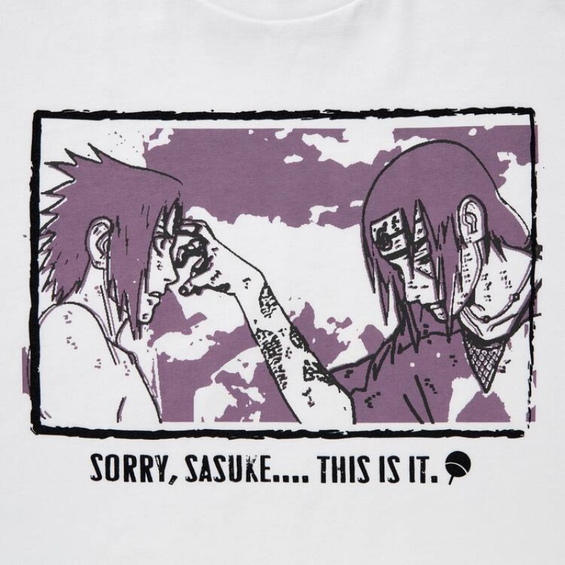 Pánské Tričko Uniqlo Ut Archive Naruto Grafická Bílé | GUEORWV-09