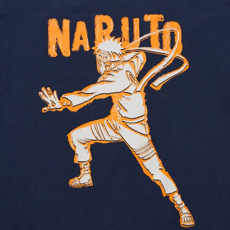 Pánské Tričko Uniqlo Ut Archive Naruto Grafická Tmavě Blankyt | NHIRPVW-73